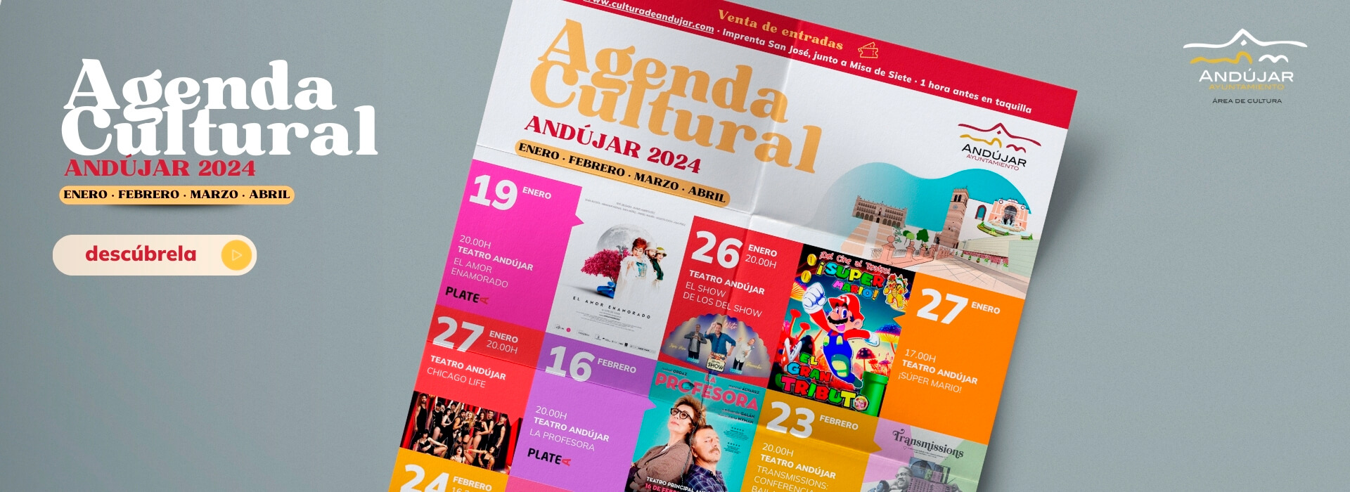 Agenda Cultura Andújar · 2024 Enero · Febrero · Marzo · Abril